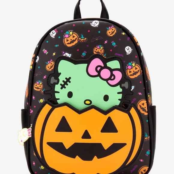 Hello Kitty Black and Orange Backpack - Picture 1 of 1